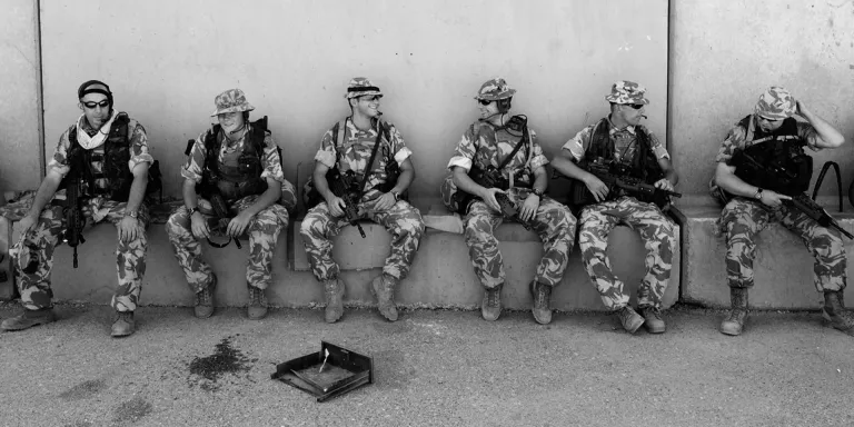 Soldiers of 1st Battalion The Cheshire Regiment, Basra, Iraq, 2004