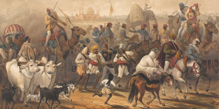 Indian troops allied to the British, 1857
