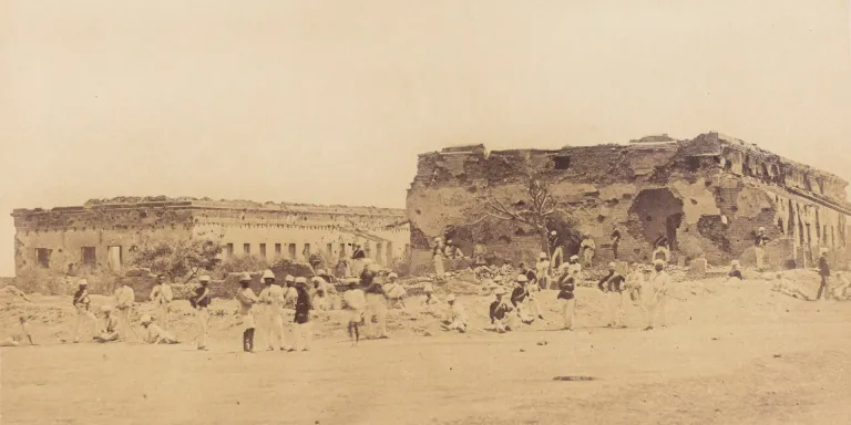 The ruins of General Wheeler's entrenchment at Cawnpore, 1858