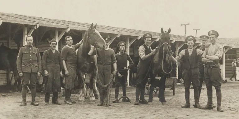 Stables of The Buffs (East Kent) Regiment, c1914