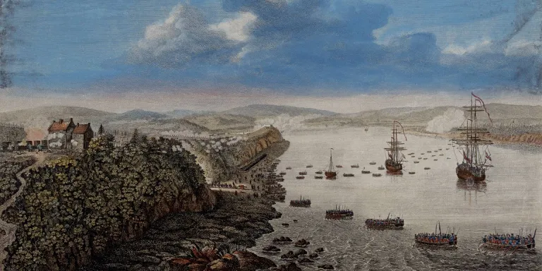 The British landing at Quebec, 1759