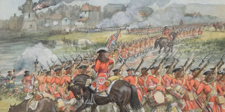 The 16th Regiment of Foot at Blenheim, 1704