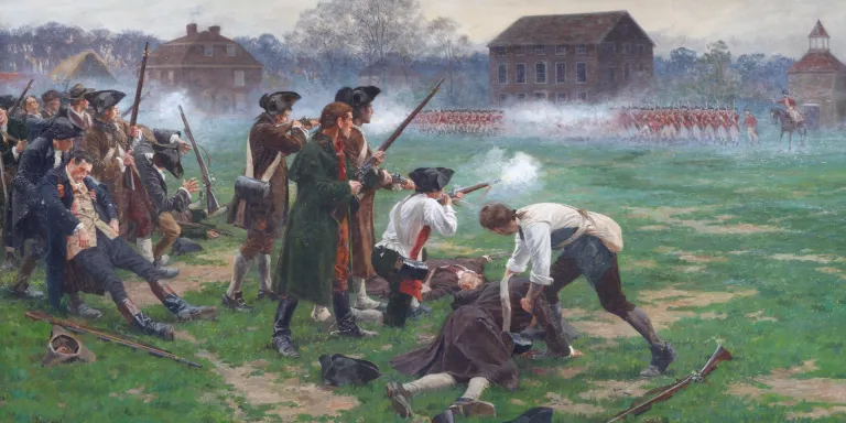 The Battle of Lexington, 19 April 1775