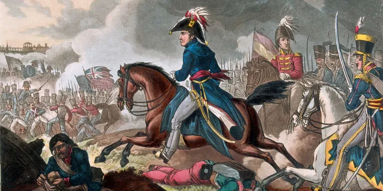 Wellington in the midst of the battle at Salamanca, July 1812