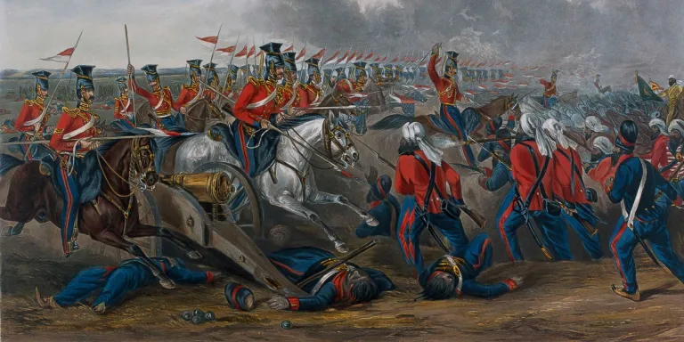 Charge of the 16th (Queen’s Own) Lancer’s at Aliwal, 1846