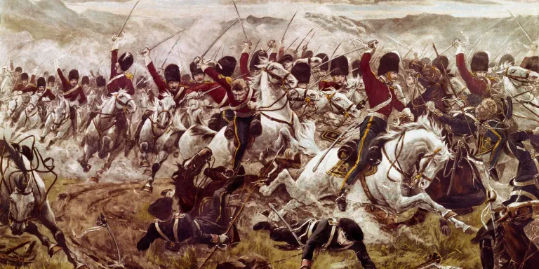 The charge of the Heavy Brigade at Balaclava, 1854