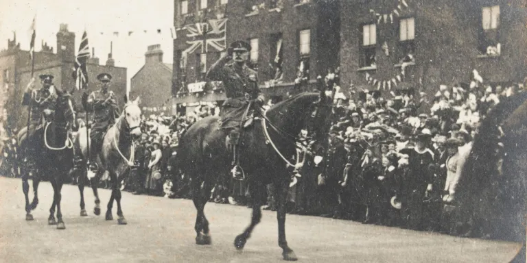 Field Marshal Sir Douglas Haig at the Victory March, London, 1919