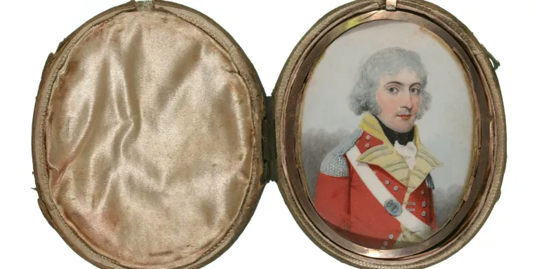Miniature of an unidentified officer of the 105th Regiment, 1795 