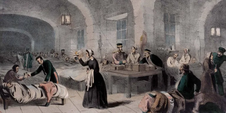 Florence Nightingale in the Military Hospital at Scutari, 1855