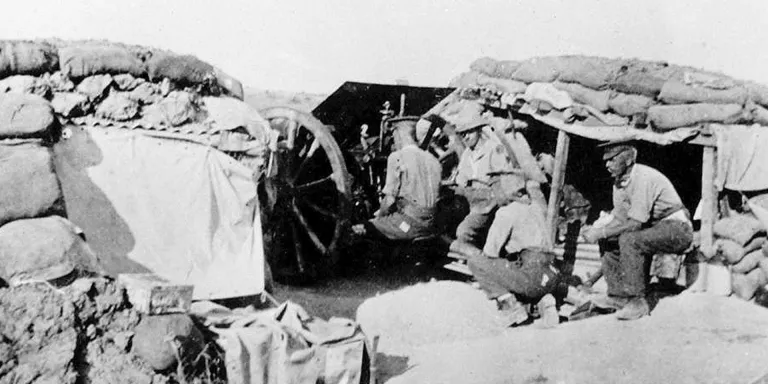 92nd Battery of 117th Brigade, Royal Field Artillery, at Cape Helles, 1915