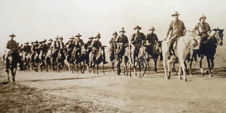 East African Mounted Rifles on patrol, 1915 