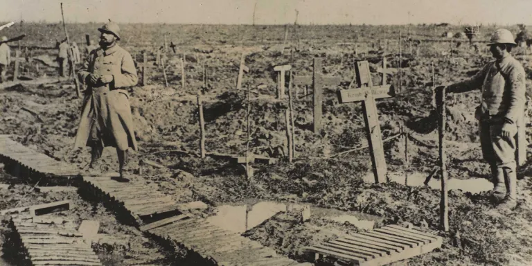 Graves at Passchendaele, 1917
