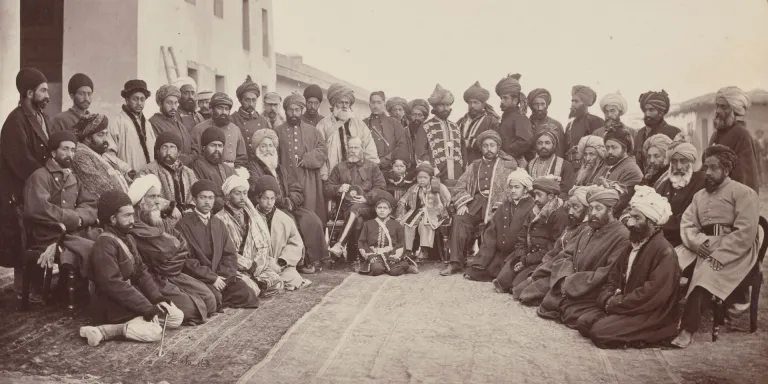 General Frederick Roberts and the sirdars of Kabul, c1879 