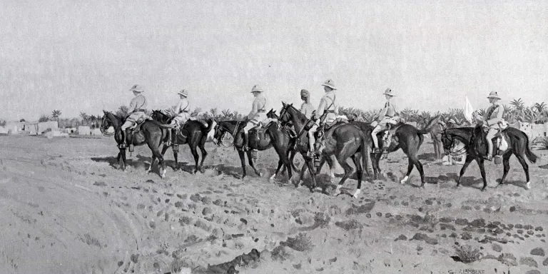A patrol of the 14th (King’s) Hussars in Mesopotamia, 1917