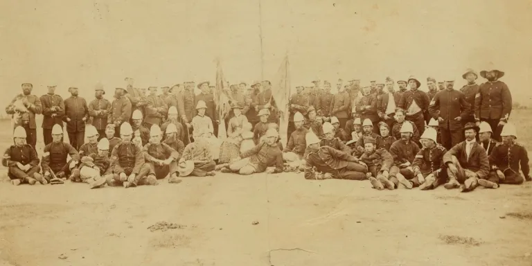 Released prisoners of the 94th Regiment from Bronkhorst Spruit, Pretoria, 1881