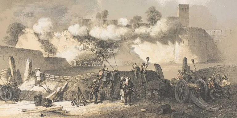 1st Bombay (European) Fusiliers storming the breach at Multan, 1849 