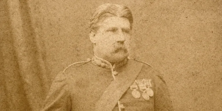 Lieutenant Colonel Campbell Clark, 104th Regiment of Foot (Bengal Fusiliers), c1877