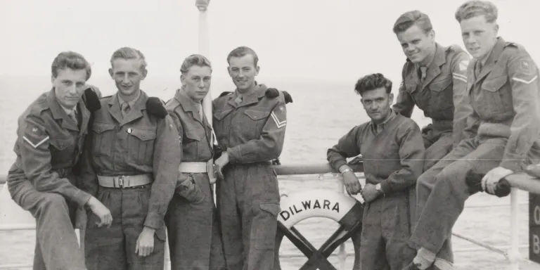 Royal Engineers homeward bound from Suez on the SS ‘Dilwara’, 1954