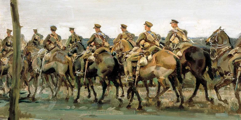Lord Strathcona’s Horse on the march, 1918
