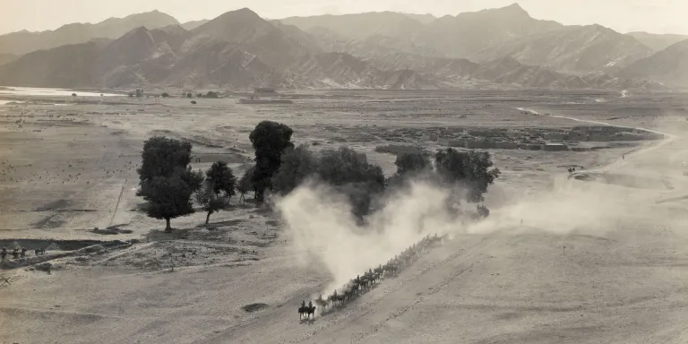 A column of the 1st King’s Dragoon Guards at Dakka, 1919