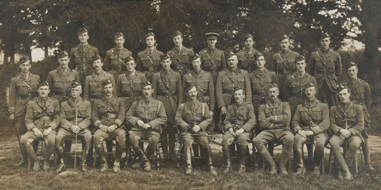 Officers of 8th (Service) Battalion, The Royal Scots Fusiliers, 1915