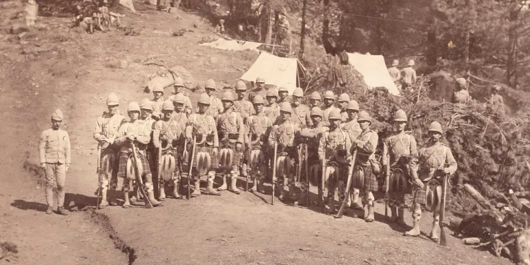 Members of The Seaforth Highlanders (Ross-shire Buffs, The Duke of Albany's), Hazara Expedition, 1888