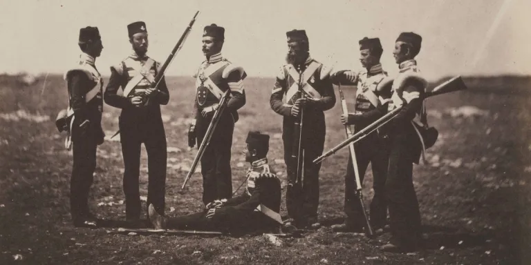 Men of the 68th (Durham) Regiment of Foot (Light Infantry) in the Crimea, 1855