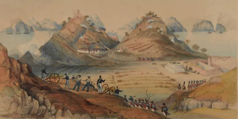 The 26th (Cameronian) Regiment at the storming of Chuenpi, 1841