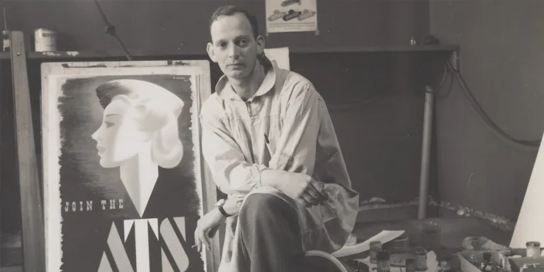 Abram Games in his studio, c1941