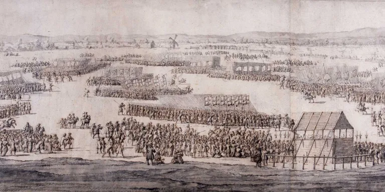A Grand Review of the Army on Hounslow Heath, 1687
