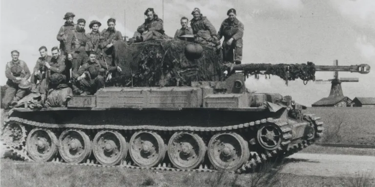 A Challenger tank of 5th/19th King's Royal Hussars, April 1945