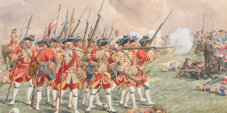 Thomas Howards's Regiment at the Battle of Dettingen, 27 June 1743