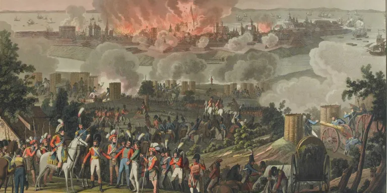 The bombardment of Copenhagen, September 1807