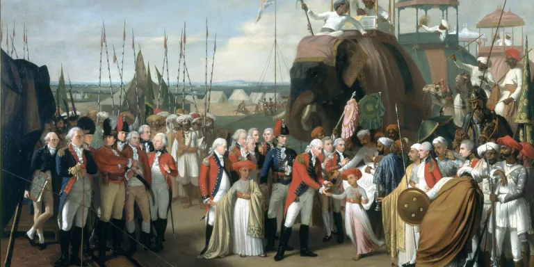 'The Reception of the Mysorean Hostage Princes by Marquis Cornwallis', 26 February 1792