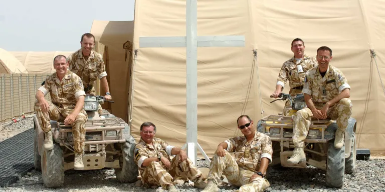 British Army chaplains at Camp Bastion, Helmand, Afghanistan, 2008