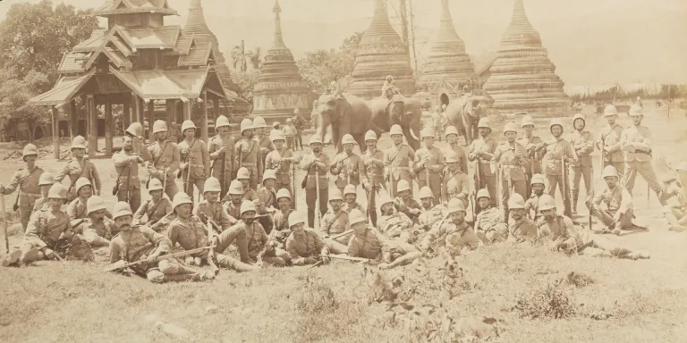 Soldiers of The Duke of Cornwall's Light Infantry in Upper Burma, 1891