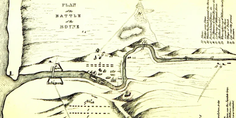 Plan of the Battle of the Boyne