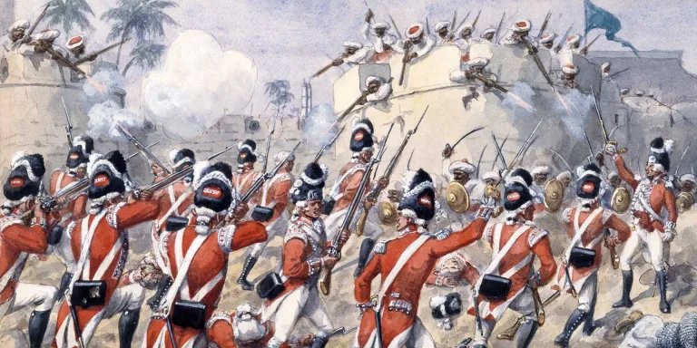 Grenadiers of the 76th Foot at the Battle of Arakere, 15 May 1791