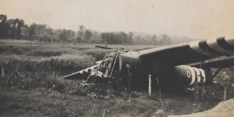 One of the gliders used in the capture of Pegasus Bridge on D-Day, 1944