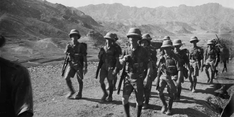 2nd Battalion The Border Regiment on the North-West Frontier of India, c1933 