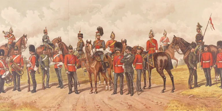 The Irish Regiments of the British Army, 1897