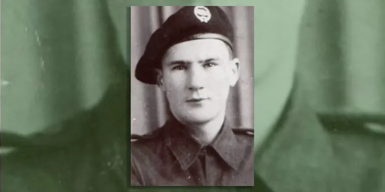 Gerry Chester, during training with the Royal Tank Regiment, c1942