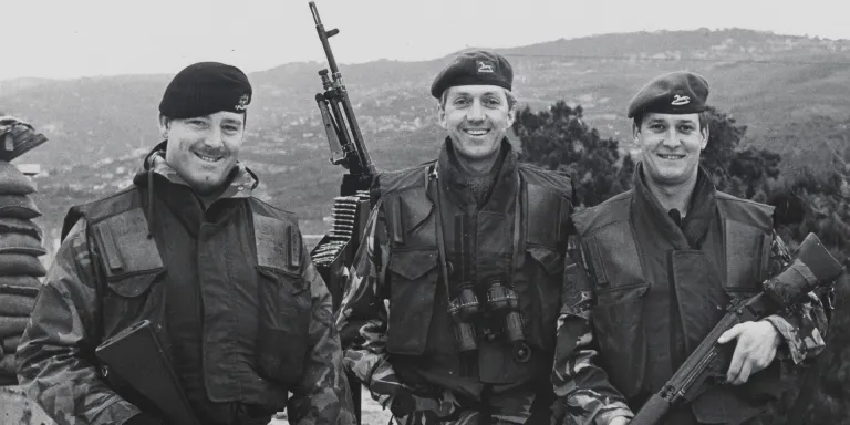 Soldiers of The Prince of Wales's Own Regiment of Yorkshire in Beirut, Lebanon, 1984