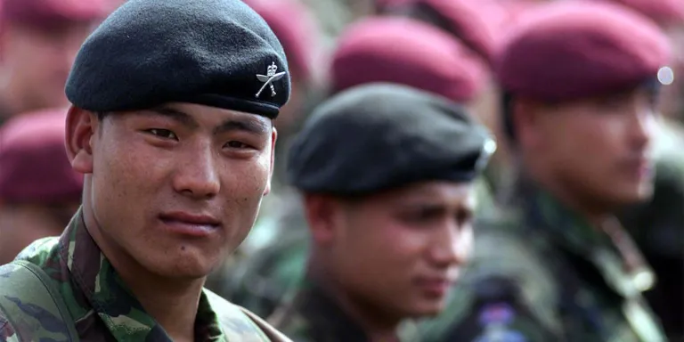 Members of the Royal Gurkha Rifles, Kosovo, c1999