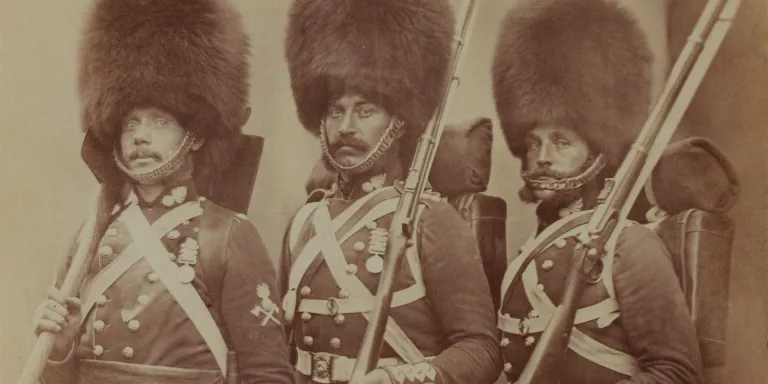 Pioneer Charles Manners, Guardsman William Webster and Guardsman Henry Lemmon, 1856