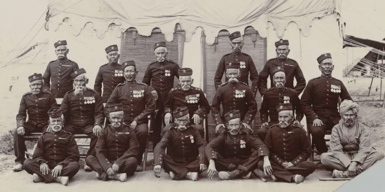 Indian Mutiny veterans of the 2nd (Prince of Wales' Own) Gurkha Regiment, c1880