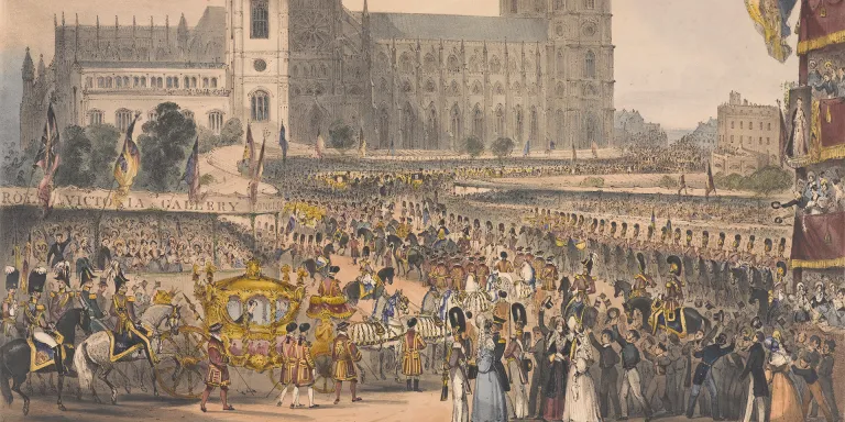 Her Majesty Proceeding in State to Westminster, 28 June 1838