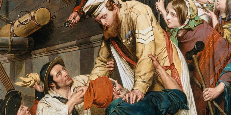 Detail from 'Home Again, 1858'