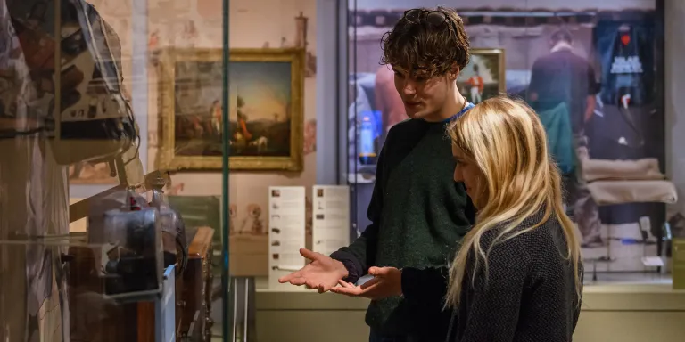 Visitors in the Soldier gallery