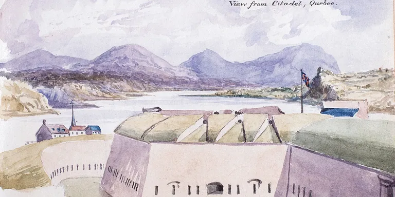 Part of the new defences at Quebec, c1835